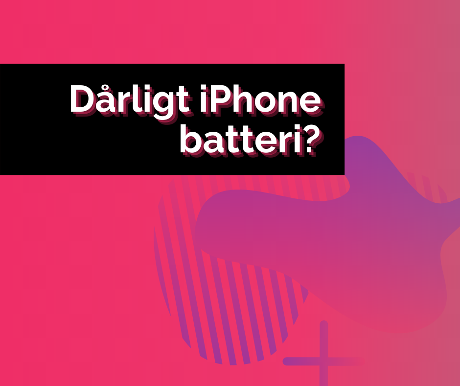 Betjene Ewell forretning Dårligt iPhone batteri? Det kan fixes! - Telerepair blog